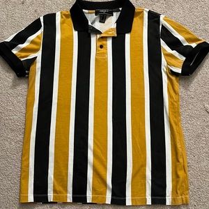 Forever 21 Striped Polo T-shirt